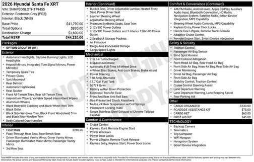 2026 Hyundai SANTA FE XRT