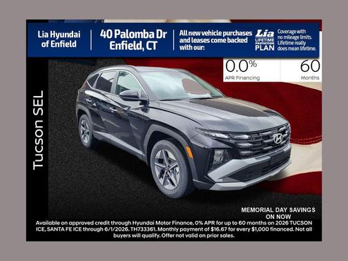 Phantom Black 2026 Hyundai TUCSON SEL