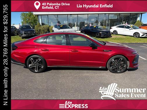 Ultimate red 2024 Hyundai SONATA N Line