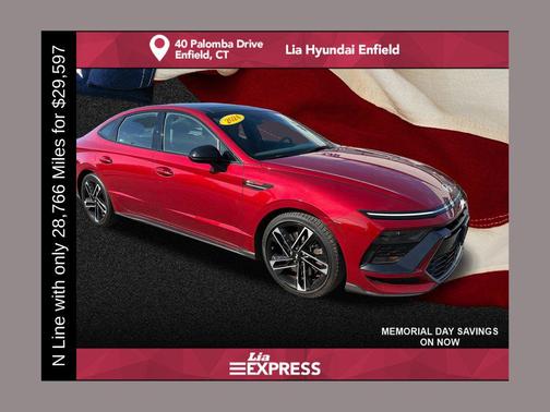 Ultimate red 2024 Hyundai SONATA N Line