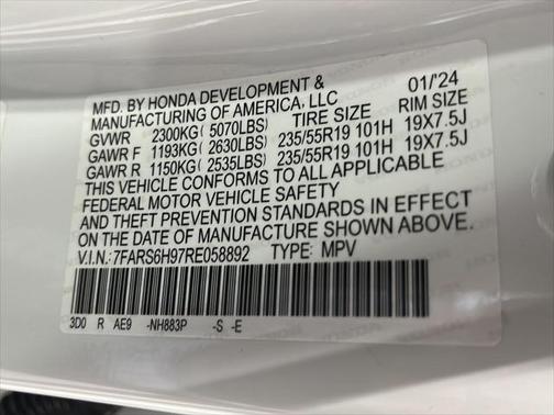 2024 Honda CR-V Hybrid Sport Touring