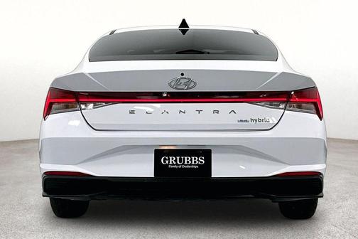 Ceramic White 2022 Hyundai ELANTRA HEV Blue