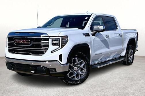 Glacier White Tricoat 2026 GMC Sierra 1500 SLT