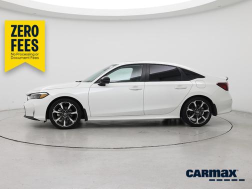 White 2025 Honda Civic Hybrid Sport Touring