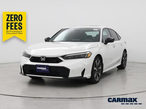 White 2025 Honda Civic Hybrid Sport Touring