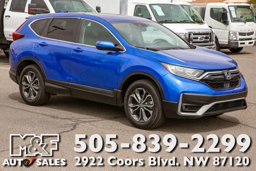 Blue 2020 Honda CR-V AWD EX-L
