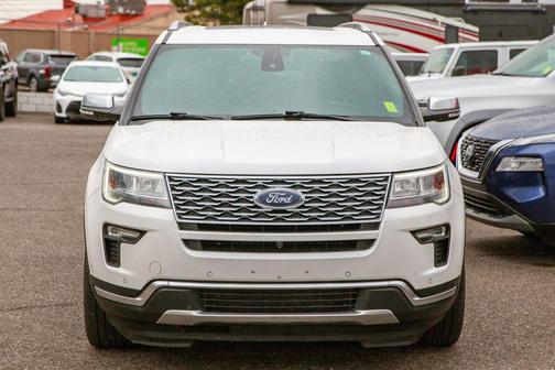 White Platinum 2019 Ford Explorer Platinum