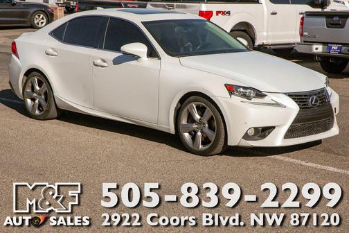White 2014 Lexus IS 350 Base