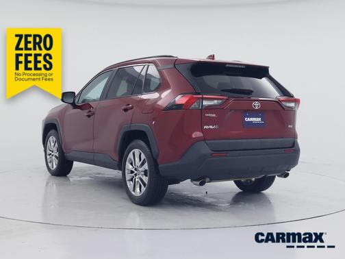 Red 2019 Toyota RAV4 XLE Premium
