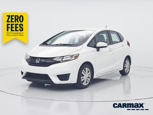 White 2015 Honda Fit LX