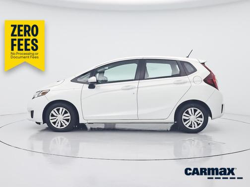 White 2015 Honda Fit LX