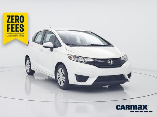 White 2015 Honda Fit LX