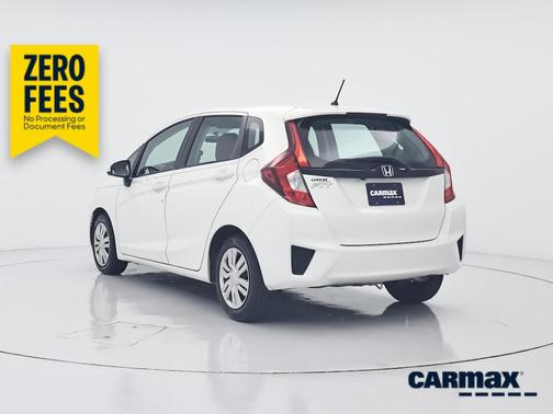 White 2015 Honda Fit LX
