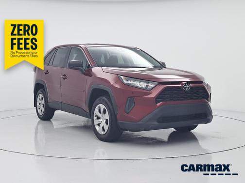 Red 2022 Toyota RAV4 LE