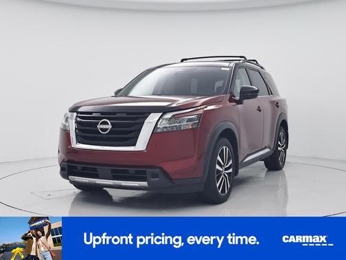 Red 2024 Nissan Pathfinder Platinum