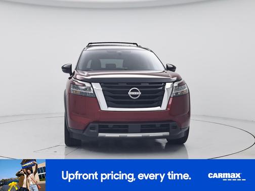 Red 2024 Nissan Pathfinder Platinum