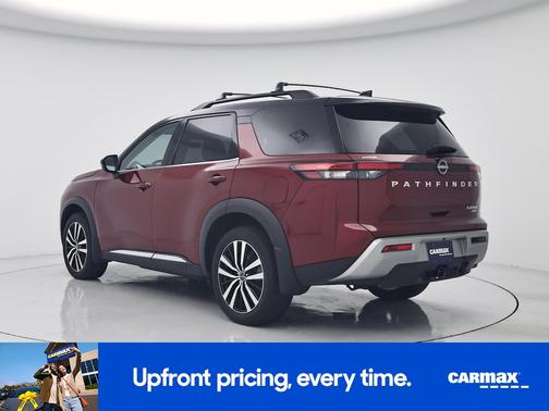 Red 2024 Nissan Pathfinder Platinum