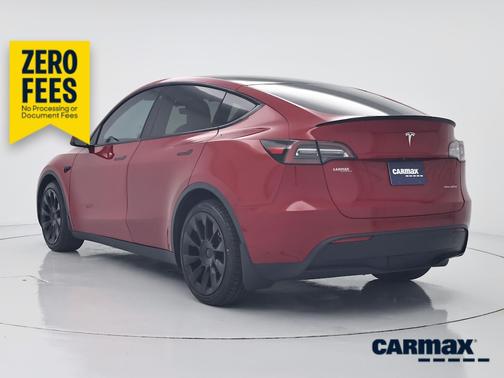 Red 2021 Tesla Model Y Long Range
