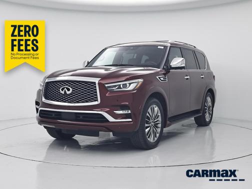 Burgundy 2021 INFINITI QX80 Sensory