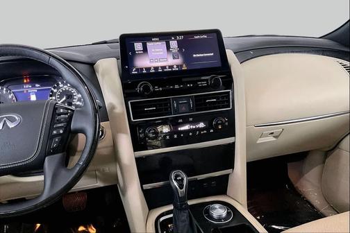 Moonstone White 2022 INFINITI QX80 SENSORY AWD