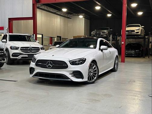 WHITE 2022 Mercedes-Benz E-Class E 450 COUPE 2D