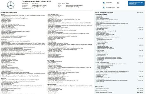 2024 Mercedes-Benz E-Class E 450 4MATIC All-Terrain