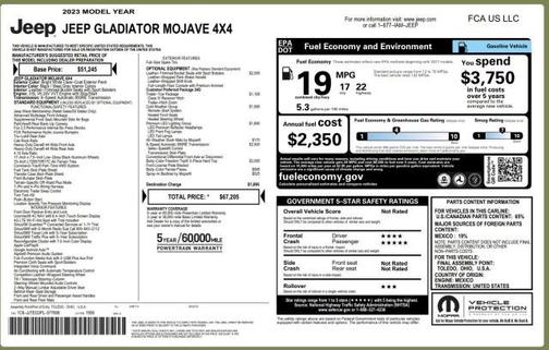 2023 Jeep Gladiator Mojave 4x4