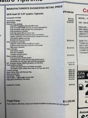 2018 Audi Q7 3.0T Premium Plus