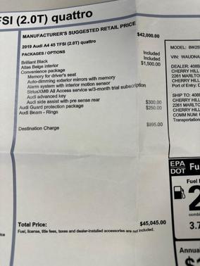 2019 Audi A4 45 Premium