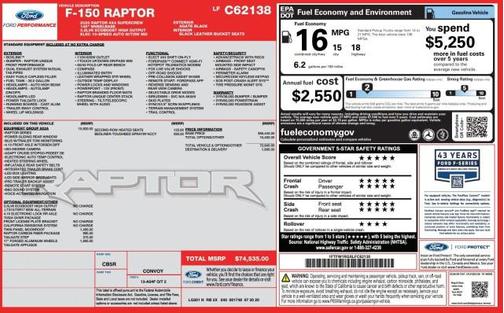 2020 Ford F-150 Raptor