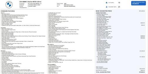 2019 BMW M550 i Xdrive