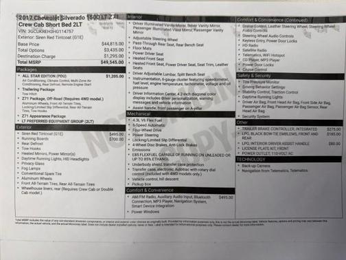 2017 Chevrolet Silverado 1500 2LT
