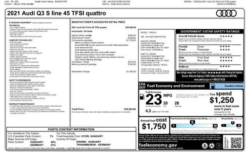 2021 Audi Q3 45 S line Premium
