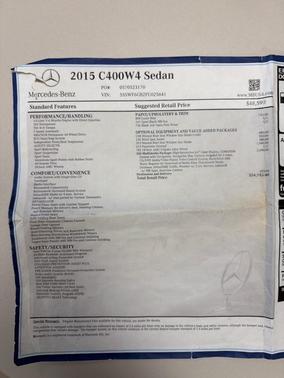 2015 Mercedes-Benz C-Class C 400 4MATIC