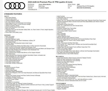 2020 Audi A4 45 Premium Plus