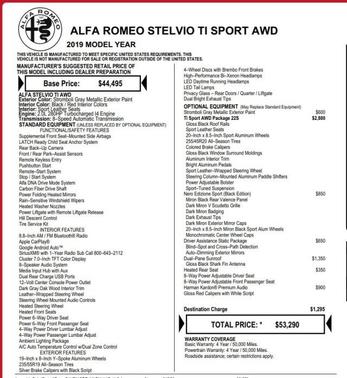 2019 Alfa Romeo Stelvio Ti Sport