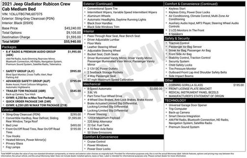 Sting Gray Clearcoat 2021 Jeep Gladiator Rubicon