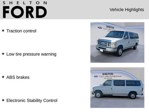 Oxford White Clearcoat 2009 Ford E150 XLT