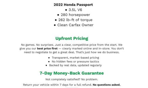 Radiant Red Metallic II 2022 Honda Passport AWD TrailSport