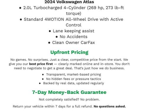 2024 Volkswagen Atlas 2.0T SE w/Technology 4MOTION
