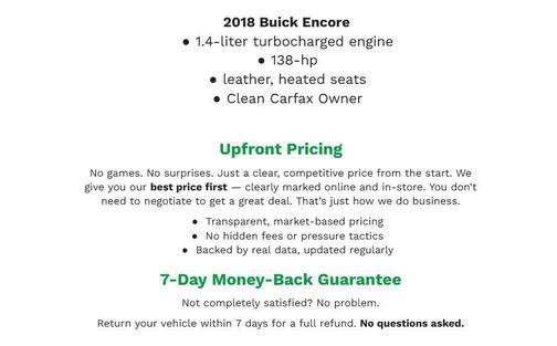 Ebony Twilight Metallic 2018 Buick Encore Preferred
