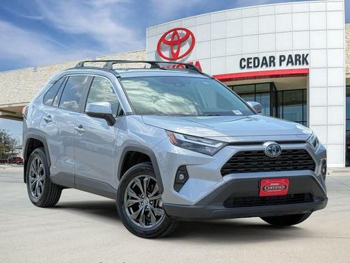 Silver Sky Metallic 2024 Toyota RAV4 Hybrid XLE Premium