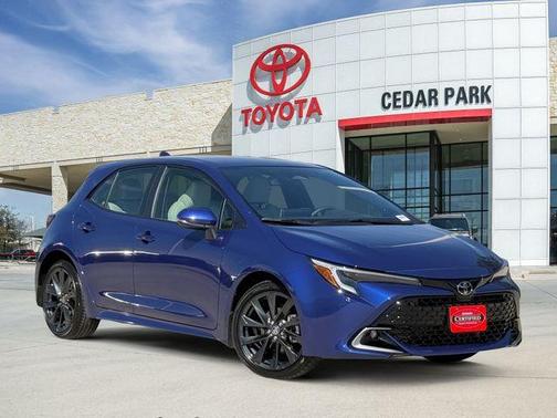Blue 2025 Toyota Corolla Hatchback XSE