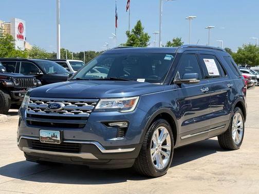 Blue Metallic 2018 Ford Explorer Limited
