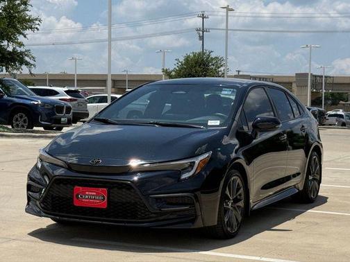 Midnight Black Metallic 2025 Toyota Corolla SE