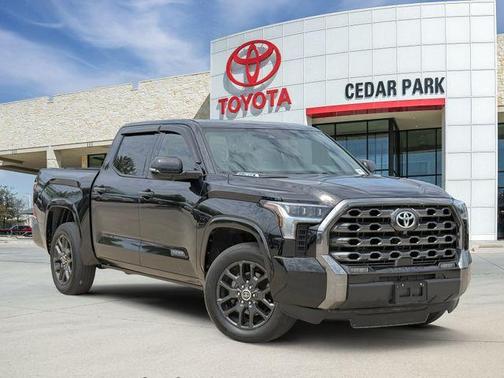 Midnight Black Metallic 2023 Toyota Tundra Hybrid Platinum