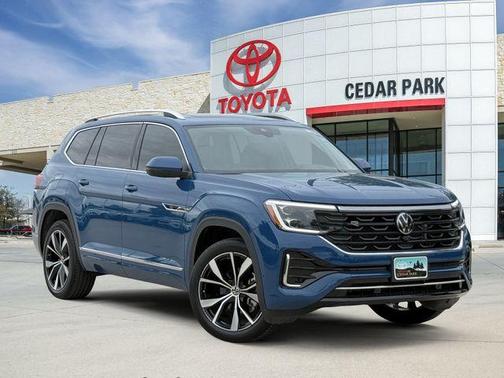 Mountain Lake Blue 2025 Volkswagen Atlas 2.0T SEL Premium R-Line