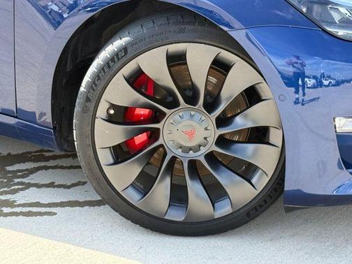 Deep Blue Metallic 2021 Tesla Model 3 Performance