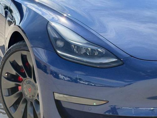 Deep Blue Metallic 2021 Tesla Model 3 Performance