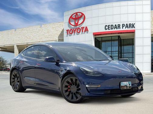 Deep Blue Metallic 2021 Tesla Model 3 Performance